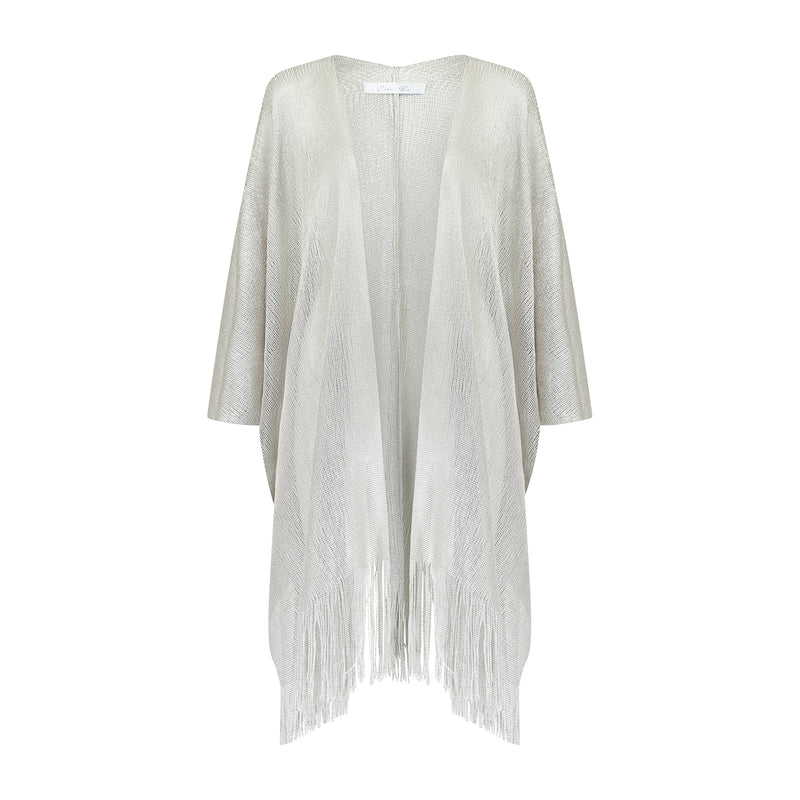 Connie sparkle Kimono - Silver