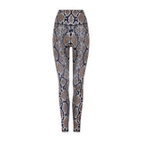 High Rise Legging - Neutral Snake