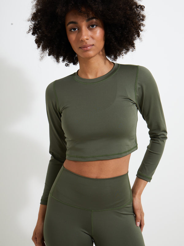 Long sleeve top - Olive