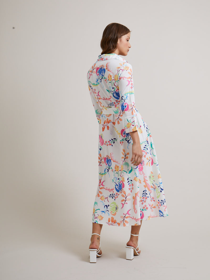 Gala floral dress - Pastel print