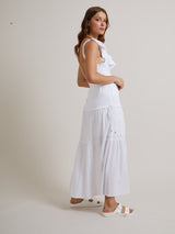 Leila cotton maxi skirt