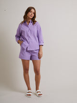 Lucy cotton shirt - Lilac