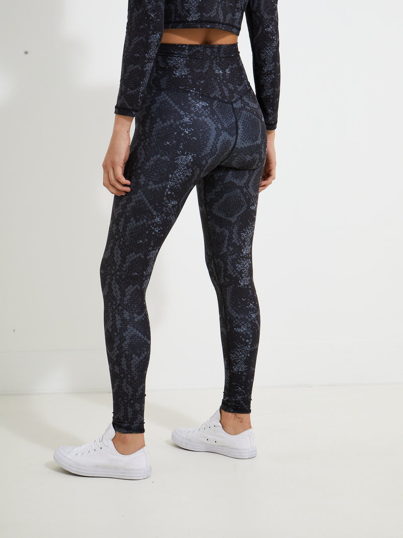 High Rise Legging - Grey Snake